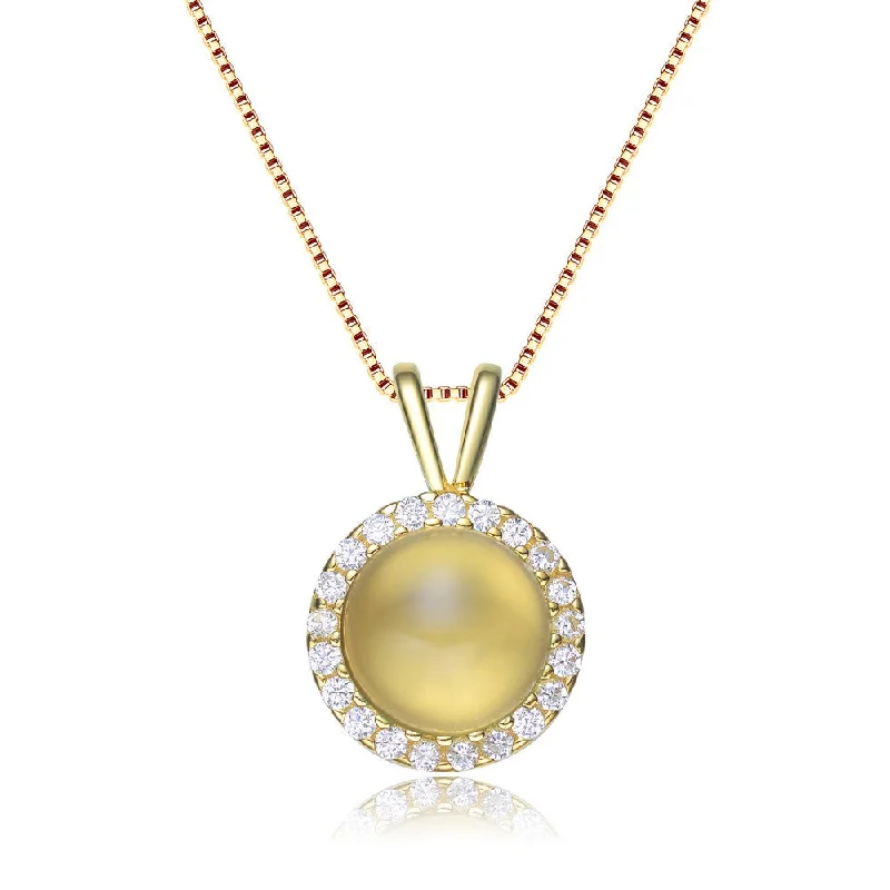 locket necklaces for women -Louise Silver Yellow Limited Edition Pendant