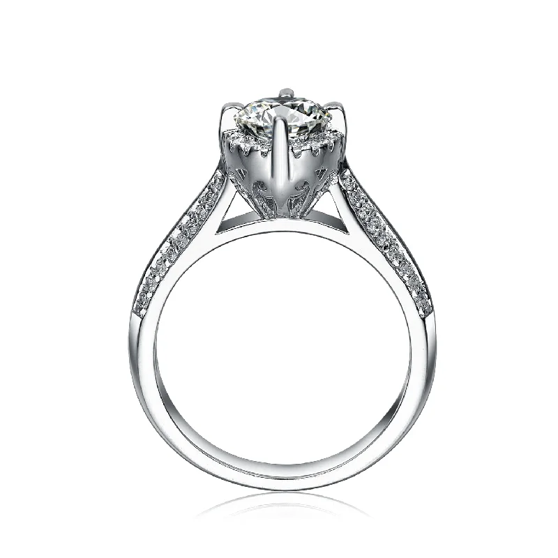 open-ended rings for women -Marie Classic Regal Solitaire Ring