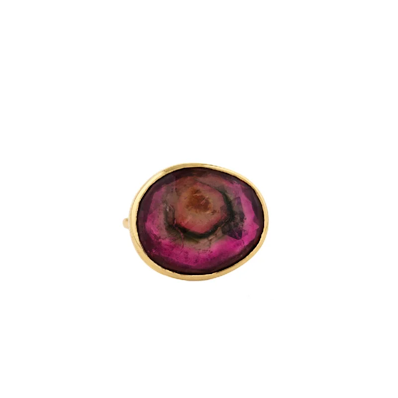 oval rings for women -Tourmaline Ring