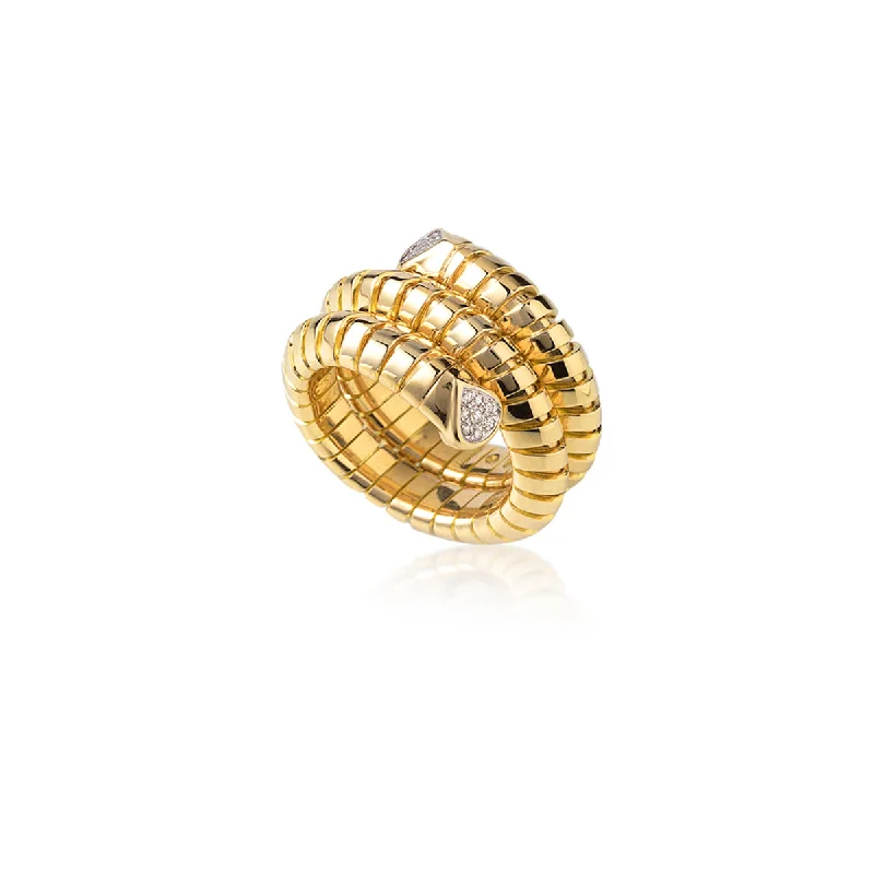 gemstone rings for women -Trisola Wrap Ring