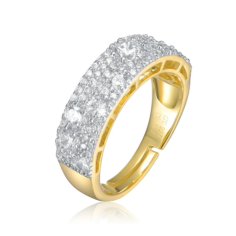 solitaire diamond rings for women -Gabrielle Pave Band Ring