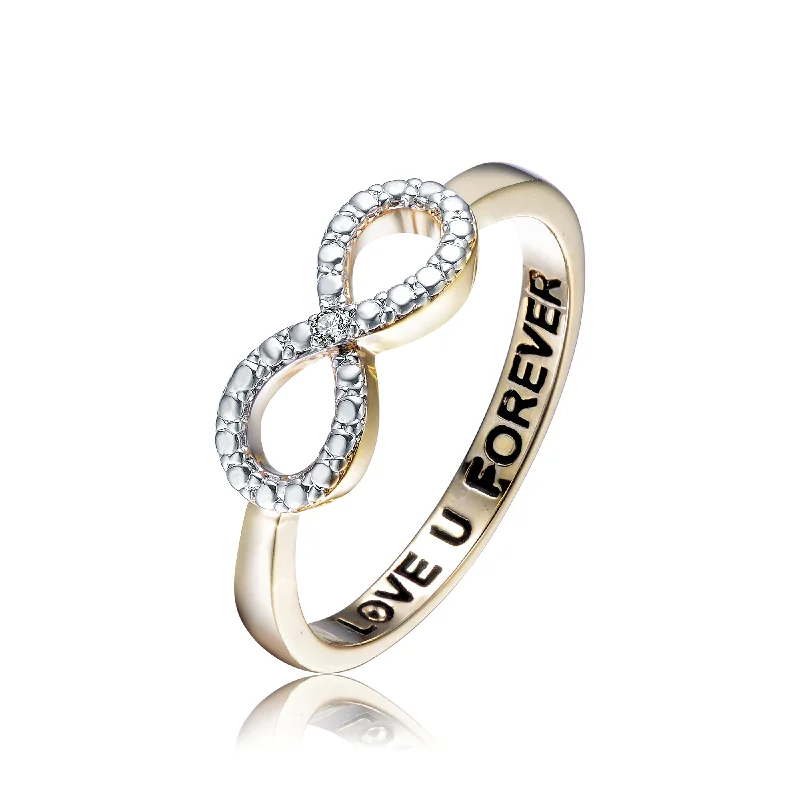 twist rings for women -Eternal Love Golden Ring