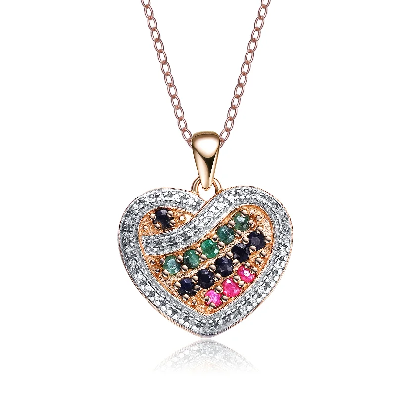 beaded necklaces for women -Gabrielle Heart Pendant