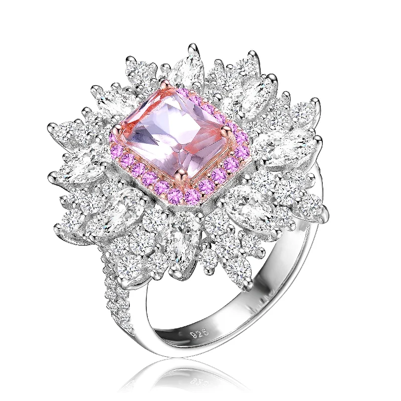 jade rings for women -Antoinette Morganite Cocktail Ring