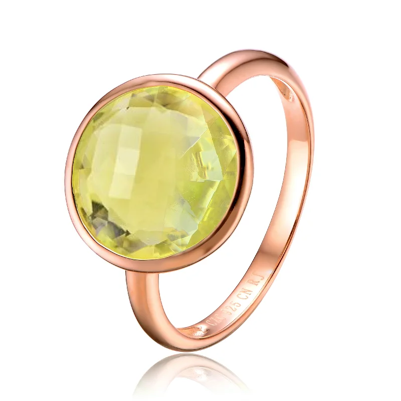 platinum rings for women -Louise Light Green Cocktail Ring