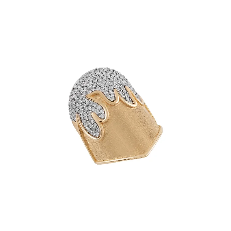 minimalist gold rings for women -Flame Ring