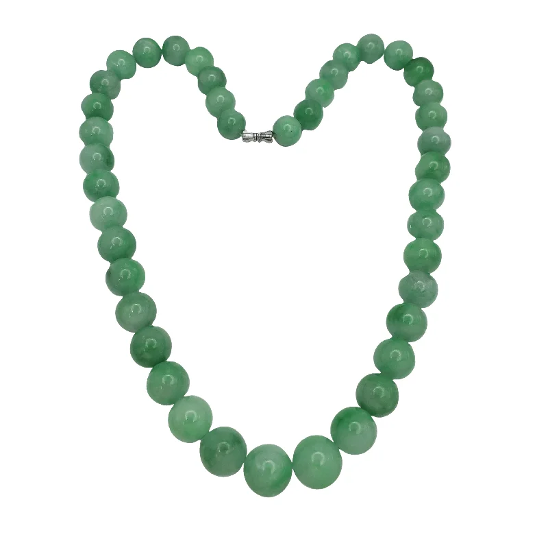 infinity necklaces for women -Jade Ball Chain