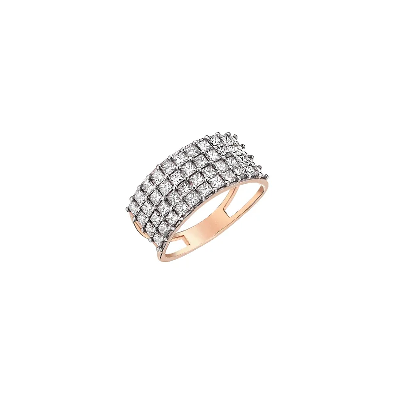 rose gold stacking rings for women -Elvira Ring