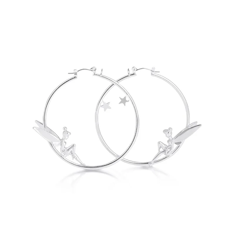 mother of pearl earrings for women -DISNEY Tinkerbell Hoop Earrings