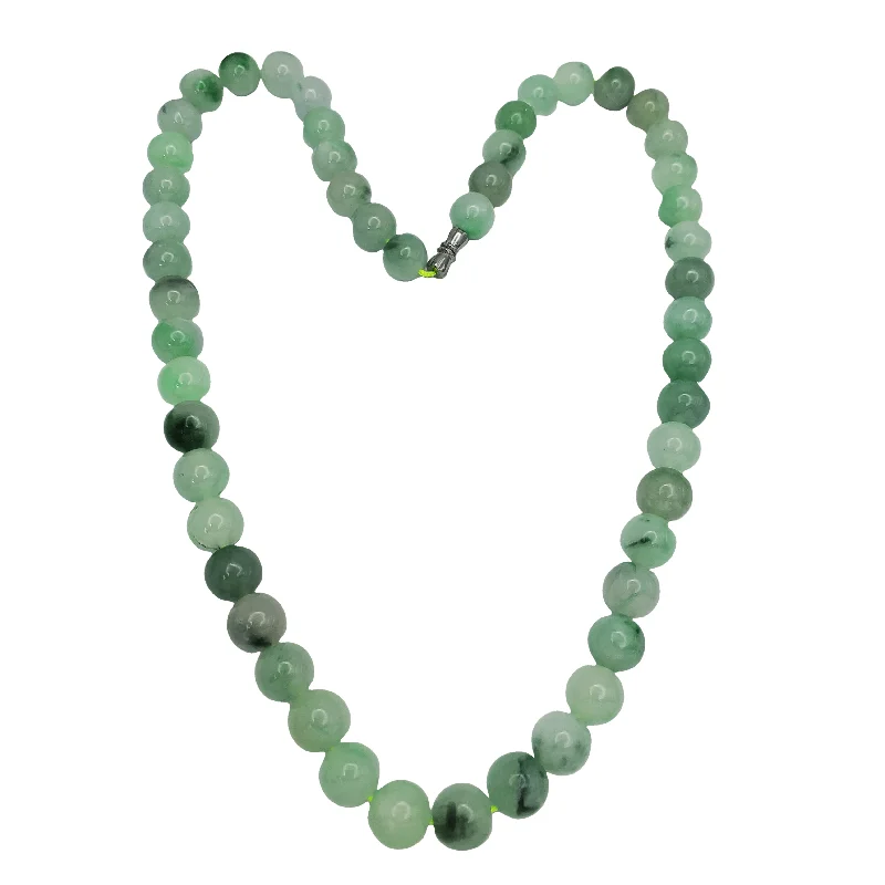 heart necklaces for women -Jade Ball Chain