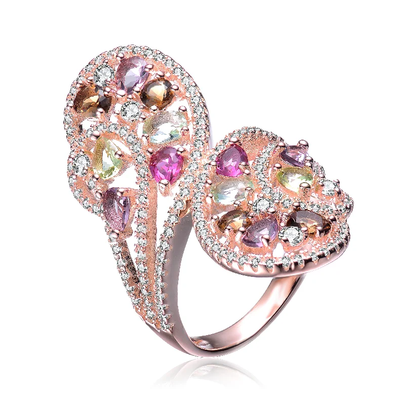 adjustable rings for women -Julienne Palette Soulmate Ring