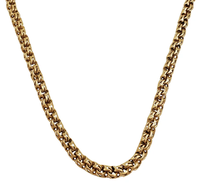 minimalist necklaces for women -Solid Chantilly Twine Link Chain (14K)