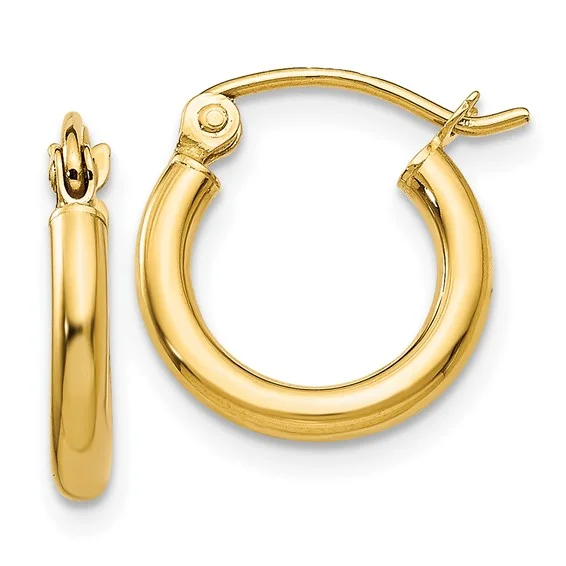 evil eye earrings for women -14K Small Gold Small Hoop Earrings