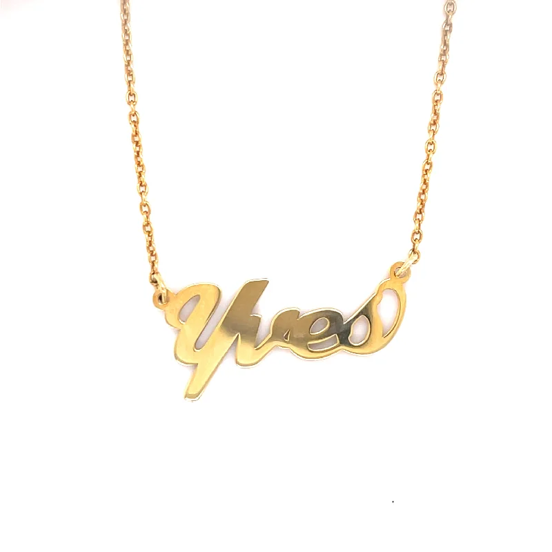 minimalist bar necklaces for women -Personalized Name Plate