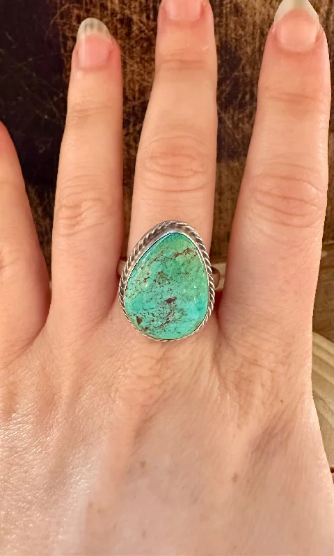 delicate rings for women -ADJUSTABLE TURQUOISE Ring