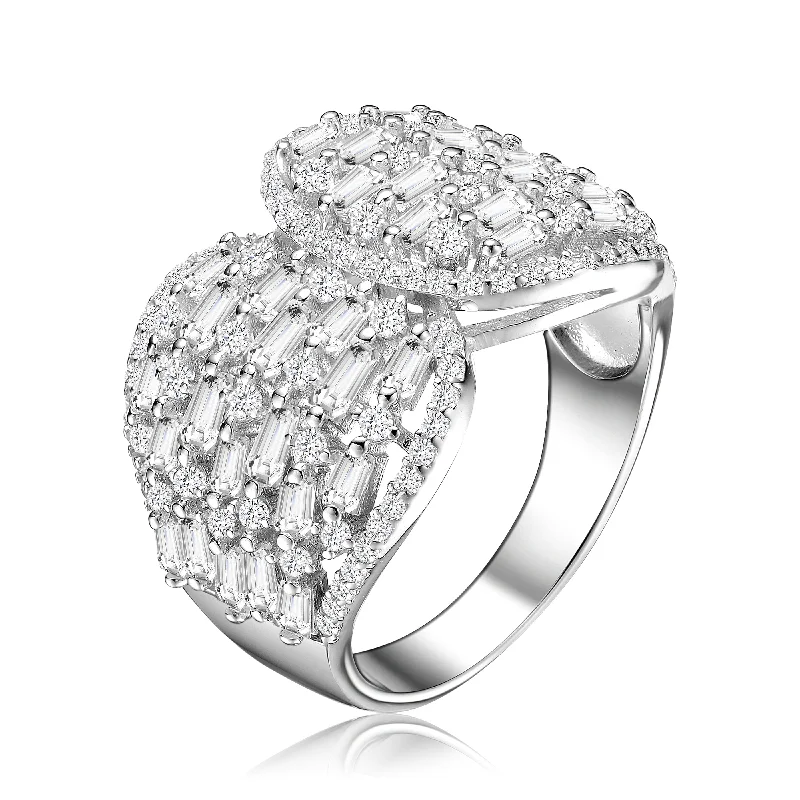 engravable rings for women -Marguerite Wrap Cluster Ring