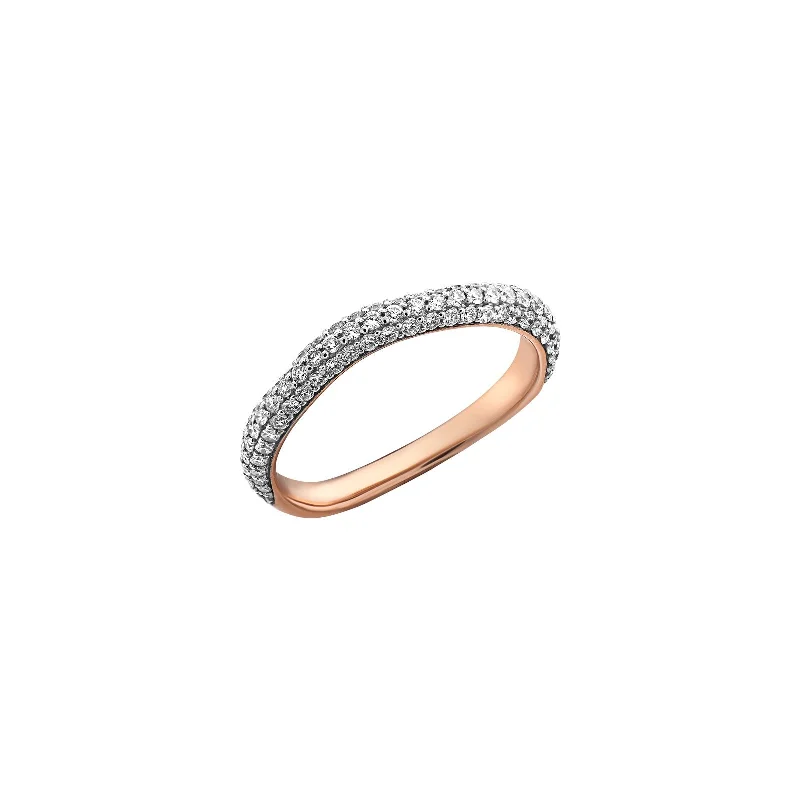 gothic rings for women -Amorph Pavé Eternity Band Ring