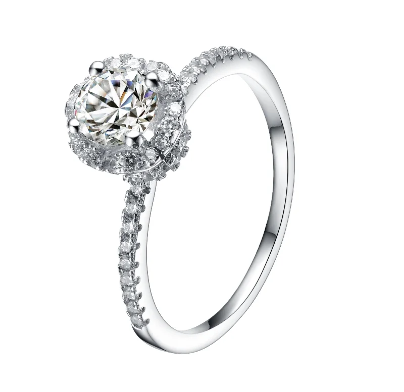 engravable rings for women -Aurélie Solitaire Ring