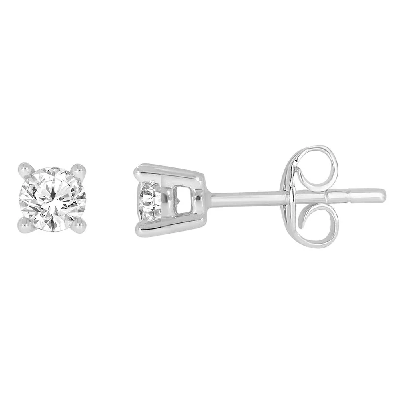 handcrafted pearl earrings for women -9ct White Gold 0.30 Carat Diamond Stud Earrings