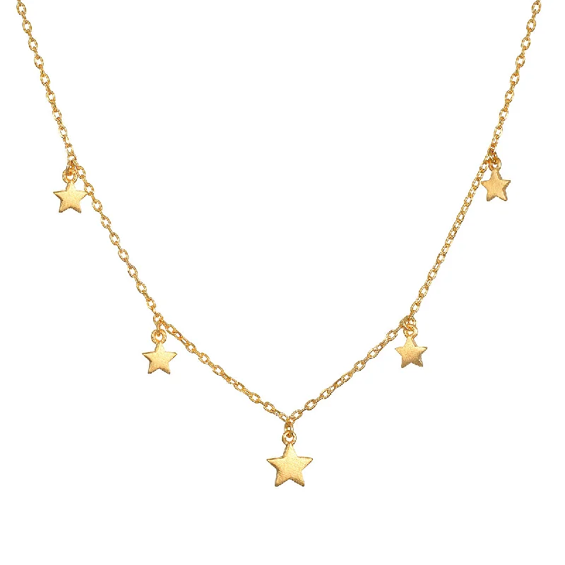 moonstone necklaces for women -Stellar Journey Star Choker