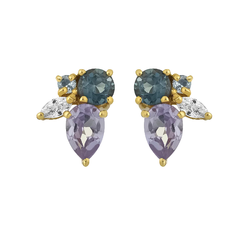 celestial earrings for women -Tropical Caribbean Studs