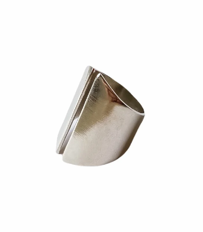 white gold rings for women -BONITO ring