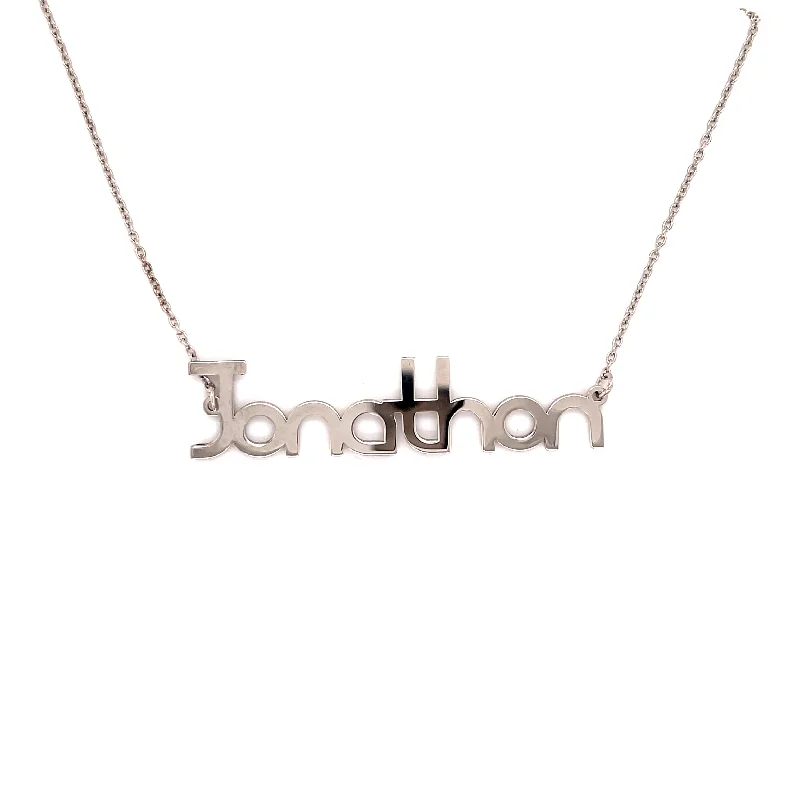 beach necklaces for women -Personalized Name Plate