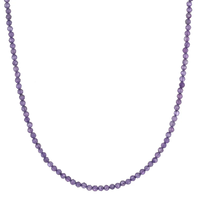 chain necklaces for women -Embrace Bliss Amethyst Crown Chakra Choker