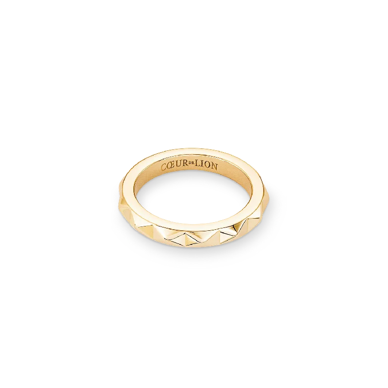 geometric rings for women -Ring Spikes gold