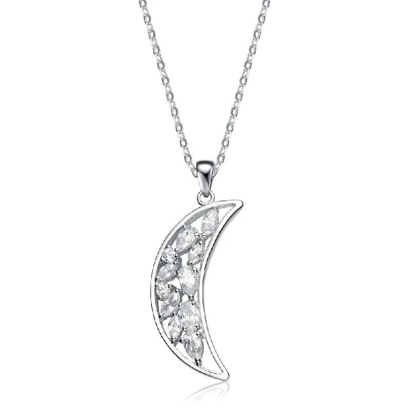 art nouveau necklaces for women -La Lune Moon Pendant