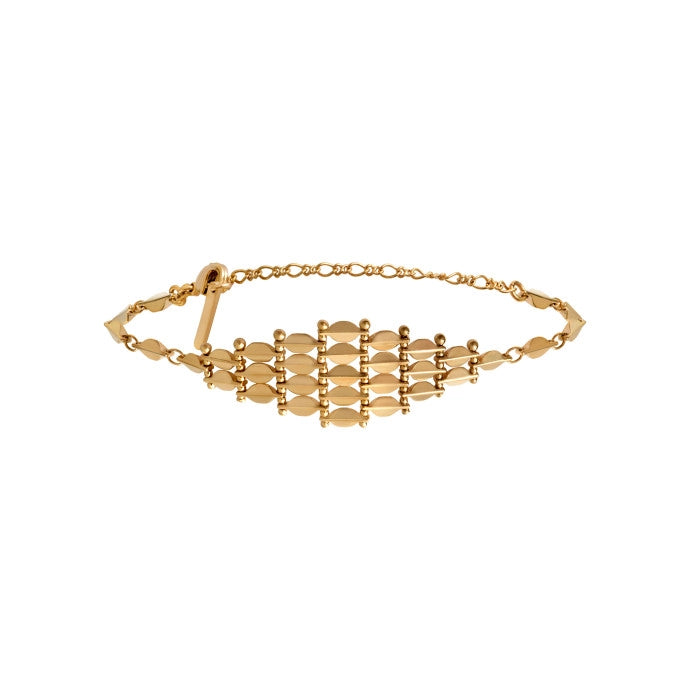 zodiac bracelets for women -Elegant and Festive Gold Mesh Bracelet by Satellite Paris