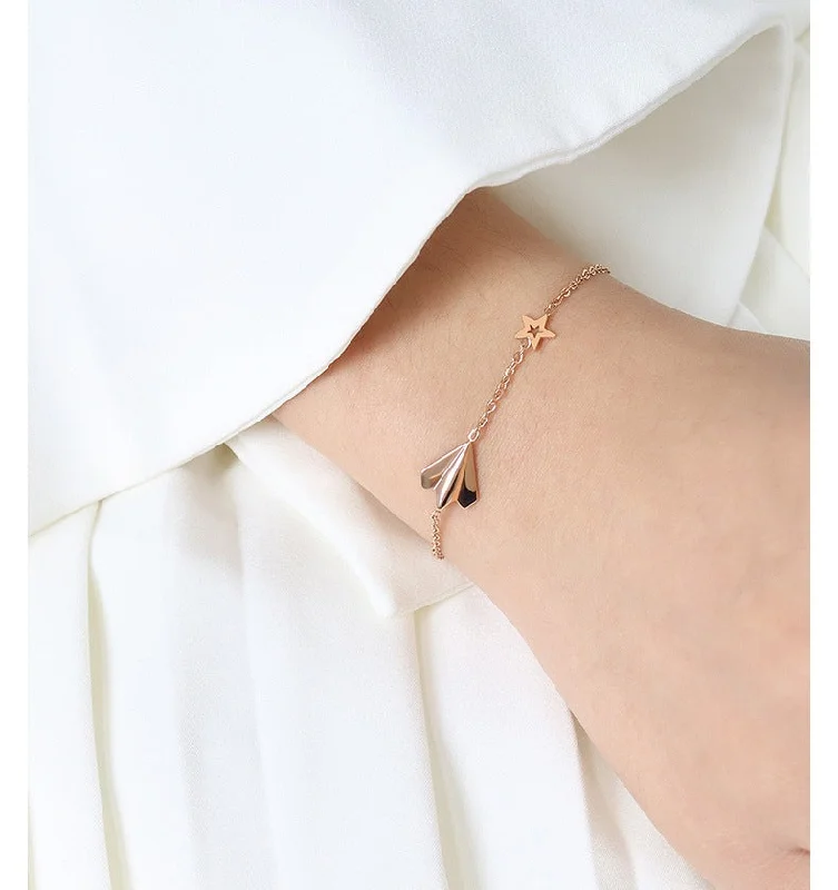 E175-Rose Gold Bracelet 15 + 5cm