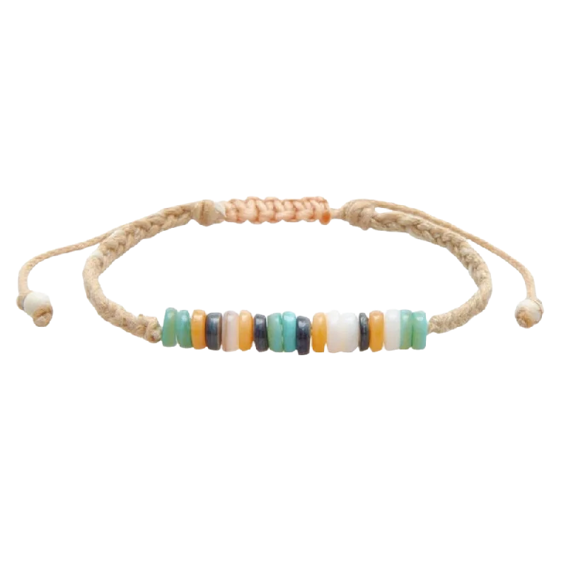 bridal bracelets for women -Lotus and Luna Braided Puka Bracelet - Molly