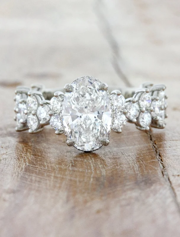 vintage engagement rings for women -Caterina - Oval