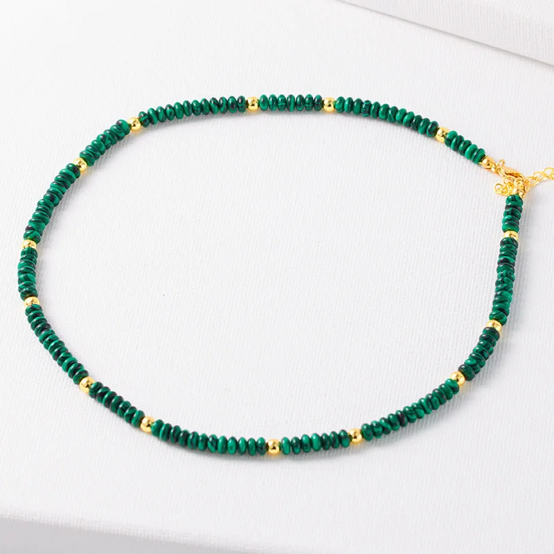 B Malachite Necklace