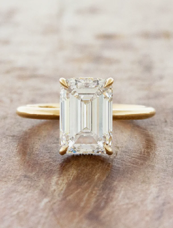 art deco engagement rings for women -Calista