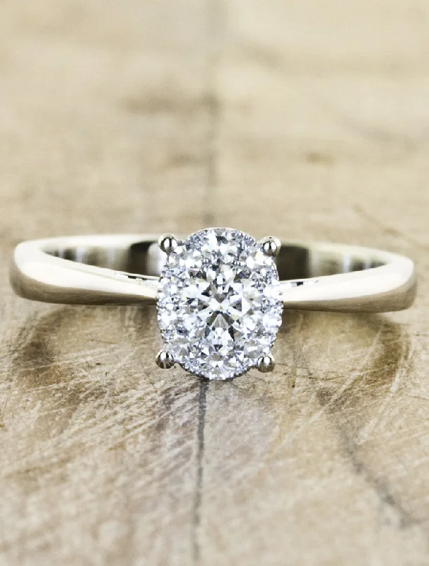 oval engagement rings for women -Liana