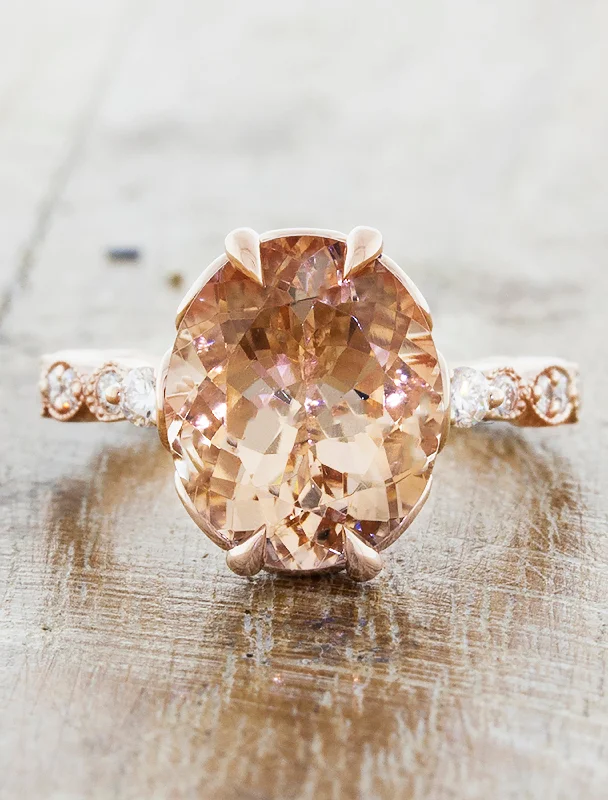 rose gold engagement rings for women -Francine