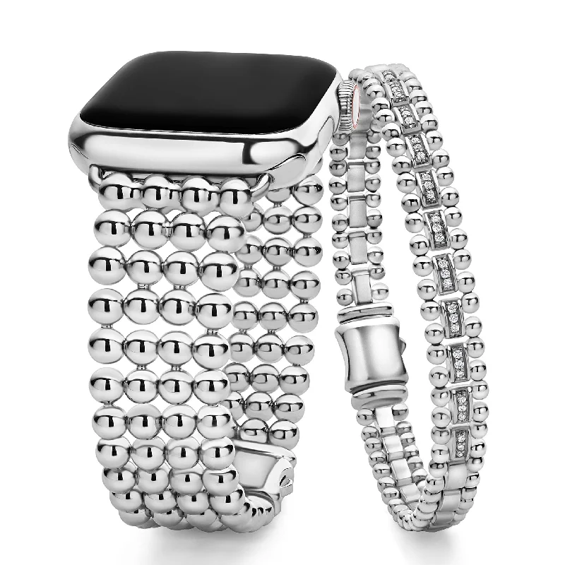 stretch bracelets for women -Smart Caviar Infinite Diamond Link Bracelet Gift Set