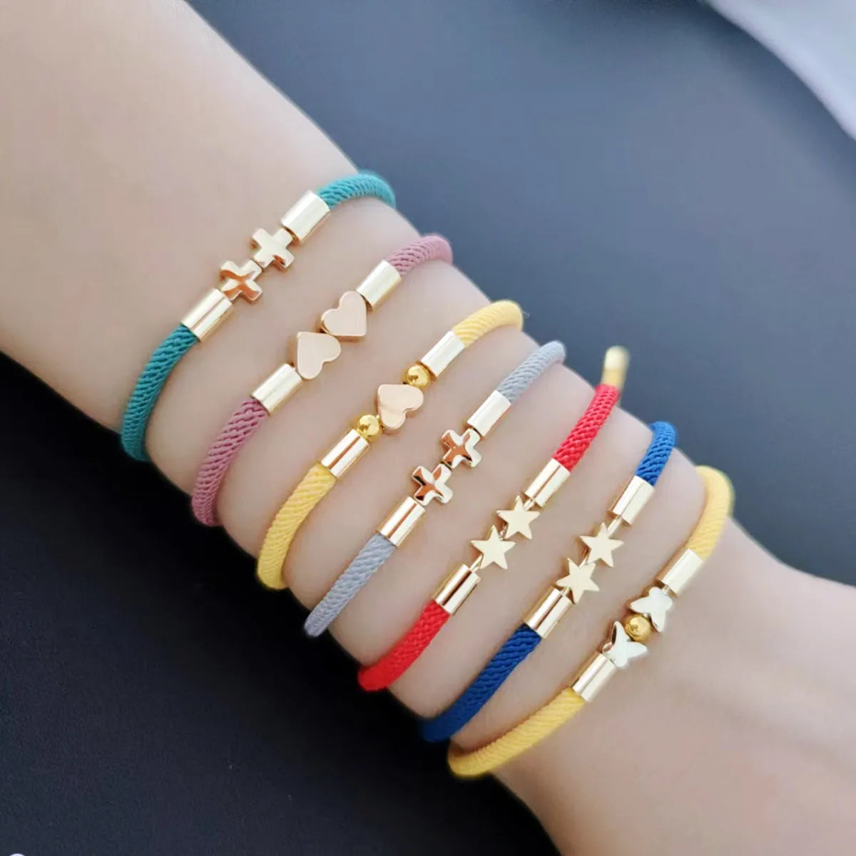 statement bracelets for women -Fashion Cross Copper No Inlaid Bracelets In Bulk