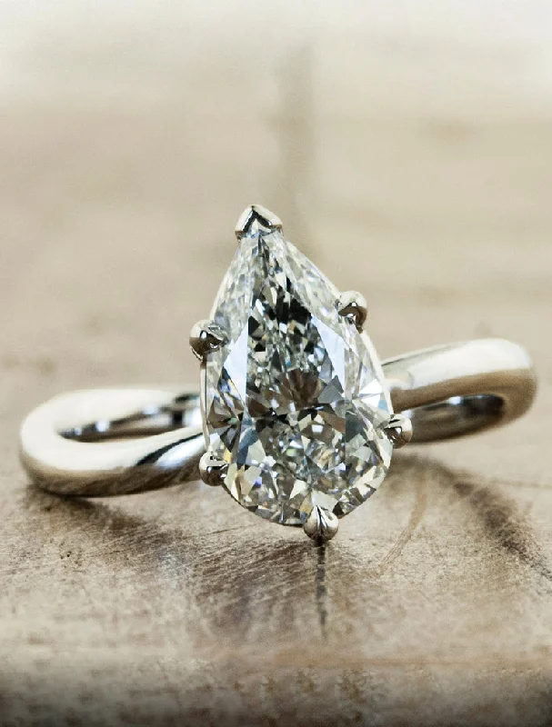 flower inspired engagement rings for women -Dionne