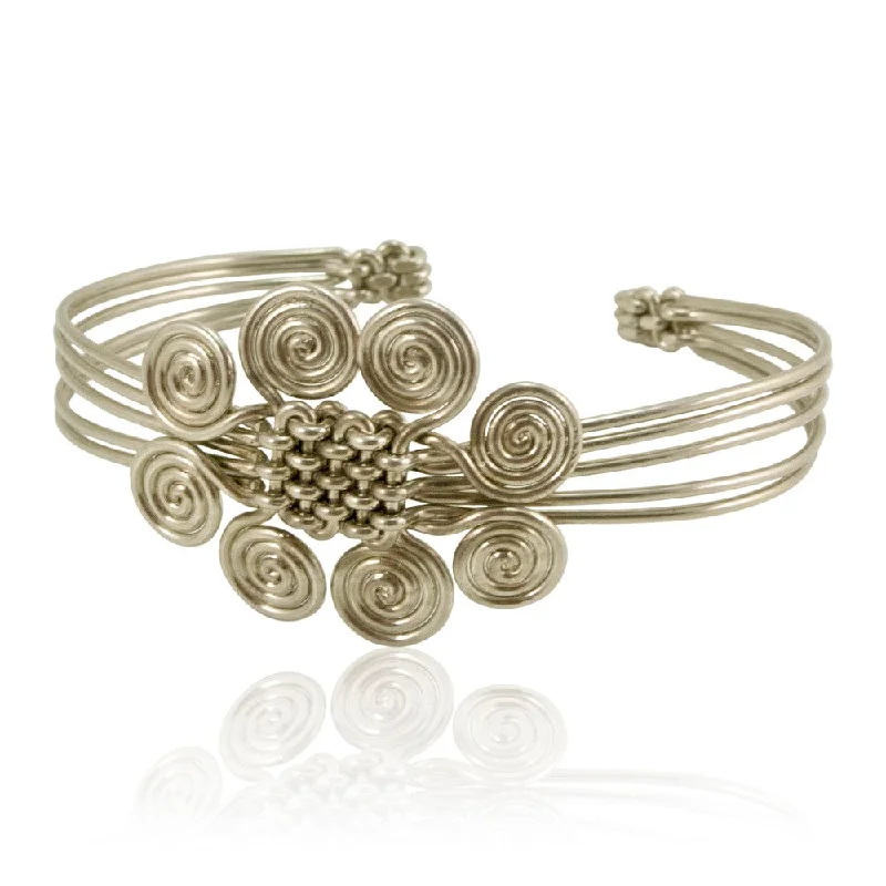 silver bracelets for women -Braided Wire Bracelet