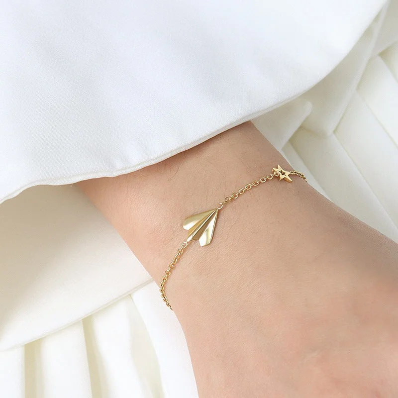 E175-Gold Bracelet 15 + 5cm