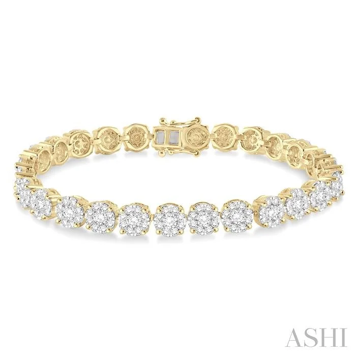 chain link bracelets for women -LOVEBRIGHT ESSENTIAL DIAMOND TENNIS BRACELET