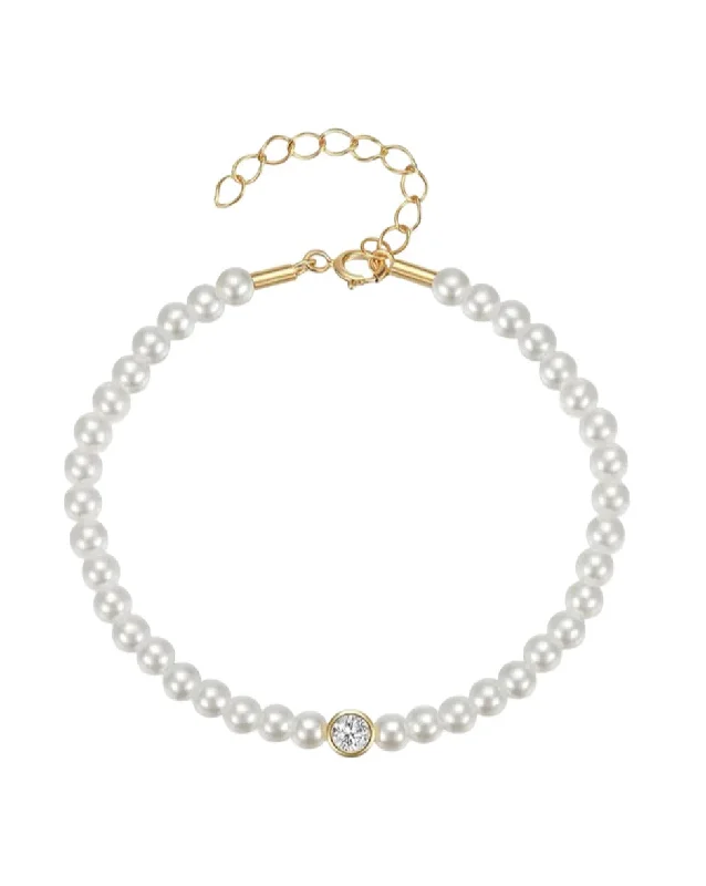 bridesmaid bracelets for women -Suri	Pearl Bracelet