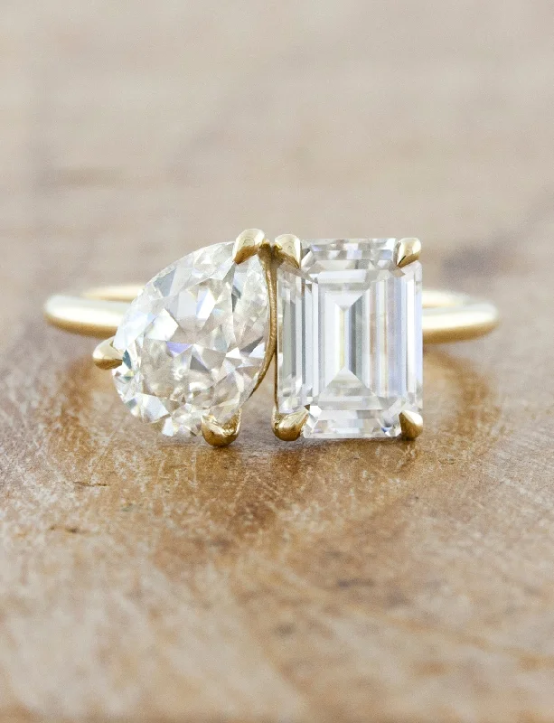 personalized engagement rings for women -Adel