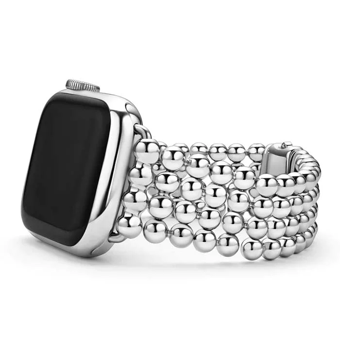 infinity bracelets for women -LAGOS Smart Caviar Infinite Caviar Beaded Watch Bracelet in Stainless Steel - 38-45mm