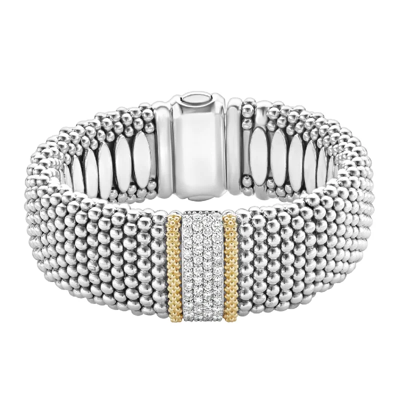 pearl bracelets for women -Caviar Lux Diamond Caviar Bracelet | 23mm