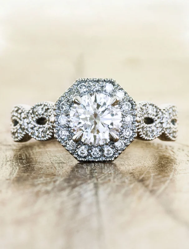 twisted engagement rings for women -Daniee