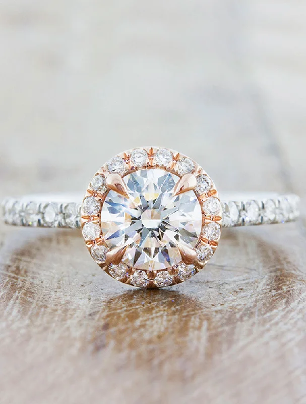 vintage inspired engagement rings for women -Maive - Mixed